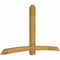 Ekena Millwork Bellingham Rough Sawn Timber Gable Bracket, Western Red Cedar, 108"W x 63"H x 6"D x 6"F, 14/12 Pitch GBW108X63X0606BEL00RWR - alternate 2